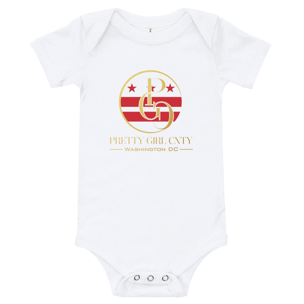 S/C Short sleeve baby bodysuit Washington Gold