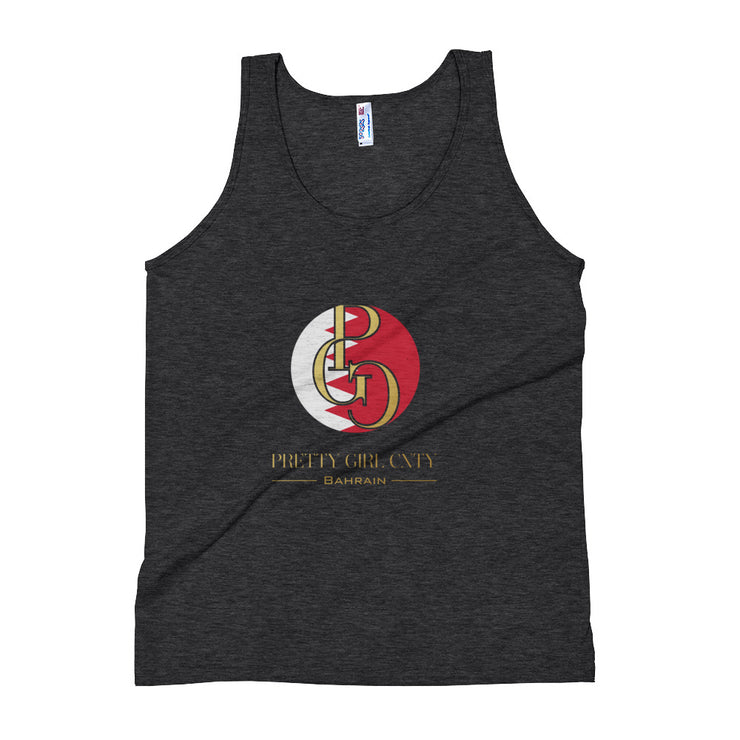 G/C Unisex Tri-Blend Tank Top Bahrain Gold