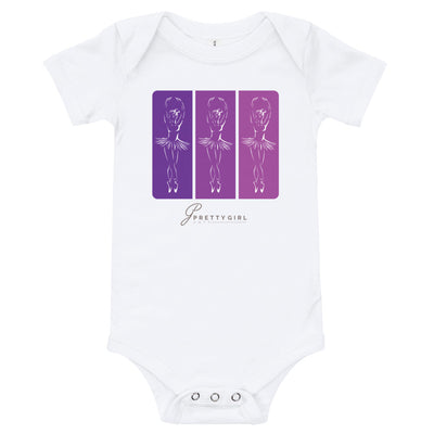 B/C Short sleeve baby bodysuit 3 Ballerinas