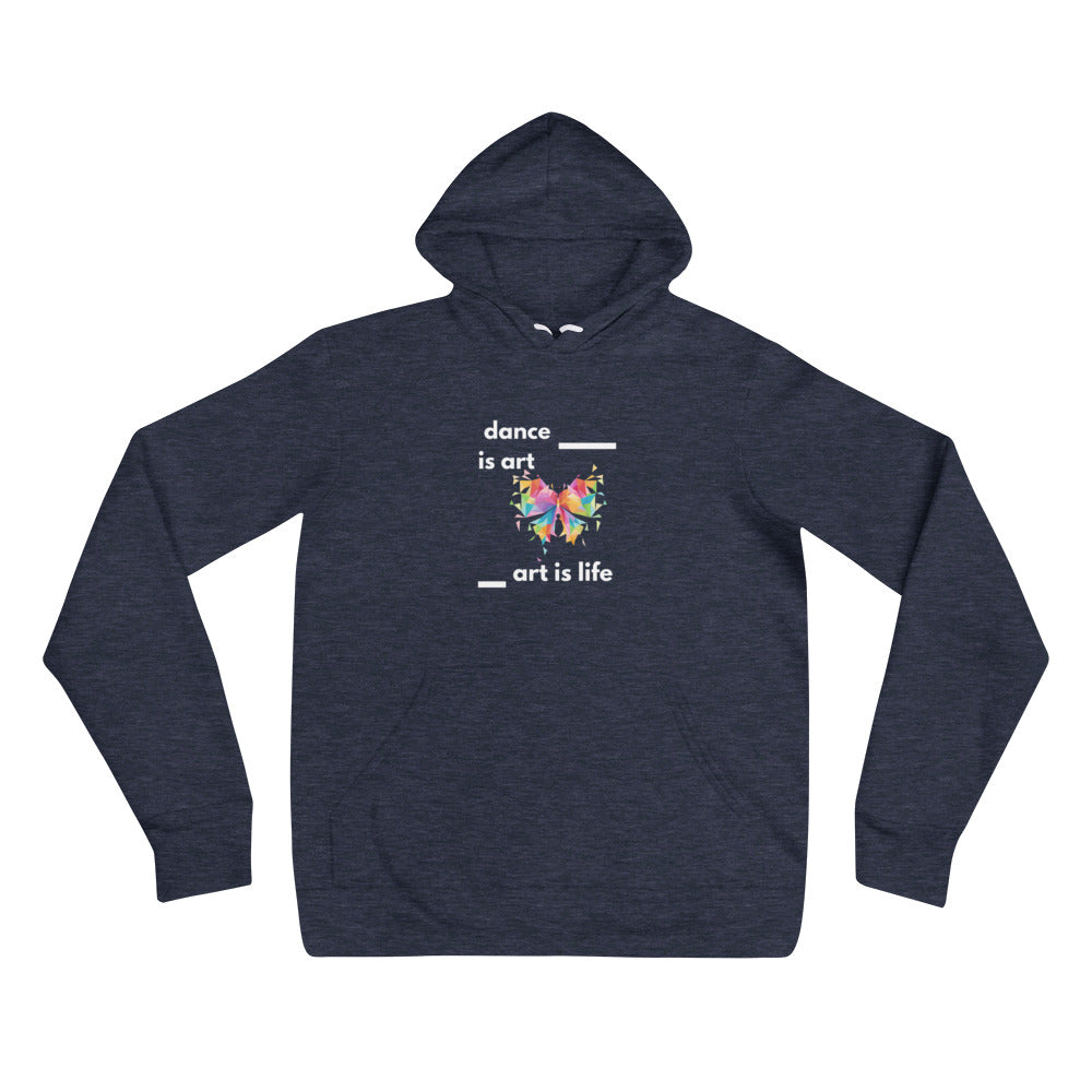 B/C Unisex hoodie Dance is Art