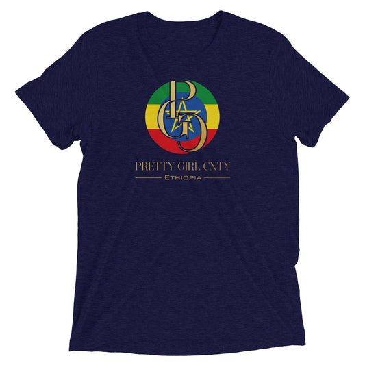 G/C Short-Sleeve Unisex Tri-Blend T-shirt Ethiopia Gold