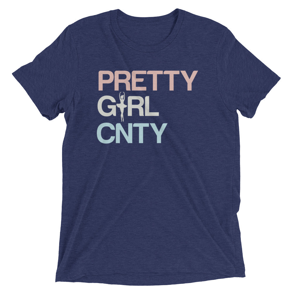 B/C Short-Sleeve Unisex Tri-Blend T-shirt Ballerina Text PWB