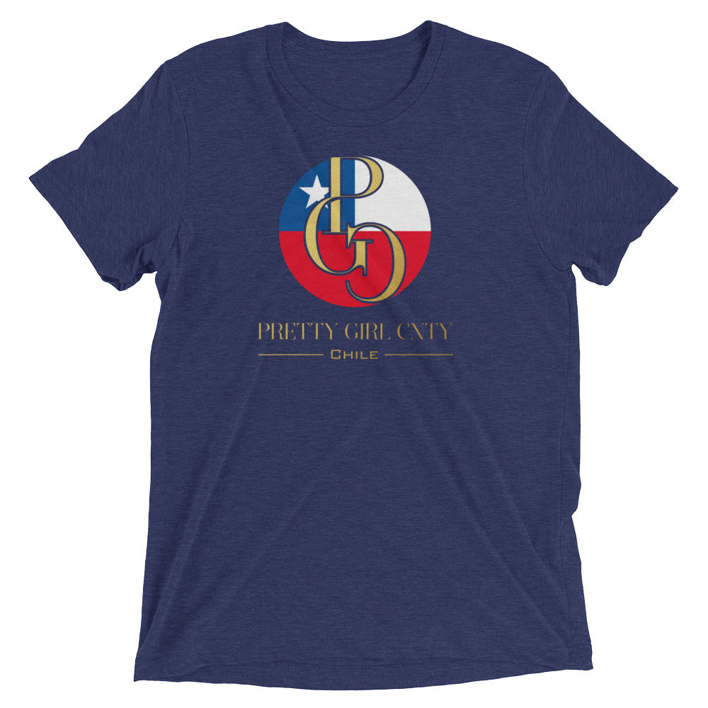 G/C Short-Sleeve Unisex Tri-Blend T-shirt Chile Gold