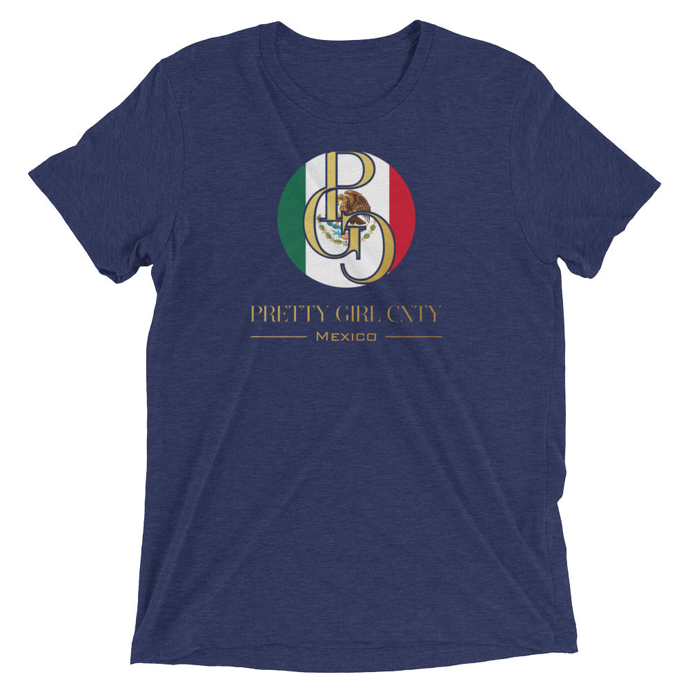 G/C Short-Sleeve Unisex Tri-Blend T-shirt Mexico Gold