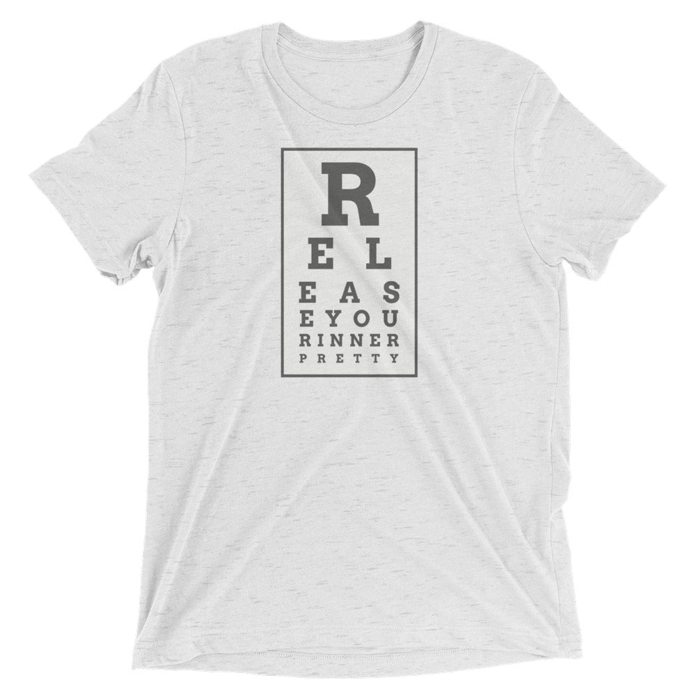 S/C Short-Sleeve Unisex Tri-Blend T-shirt Eye Chart Grey