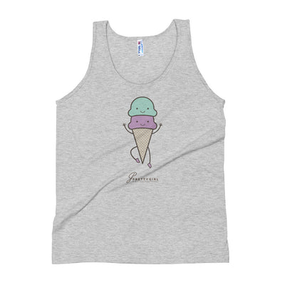 B/C Unisex Tri-Blend Tank Top Cartoon Ice Cream