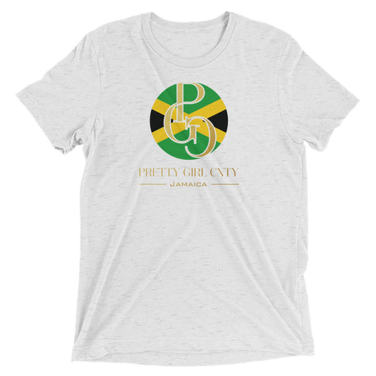 G/C Short-Sleeve Unisex Tri-Blend T-shirt Jamaica Gold