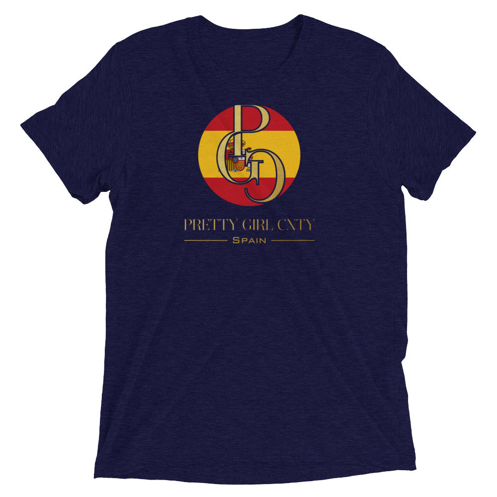 G/C Short-Sleeve Unisex Tri-Blend T-shirt Spain Gold
