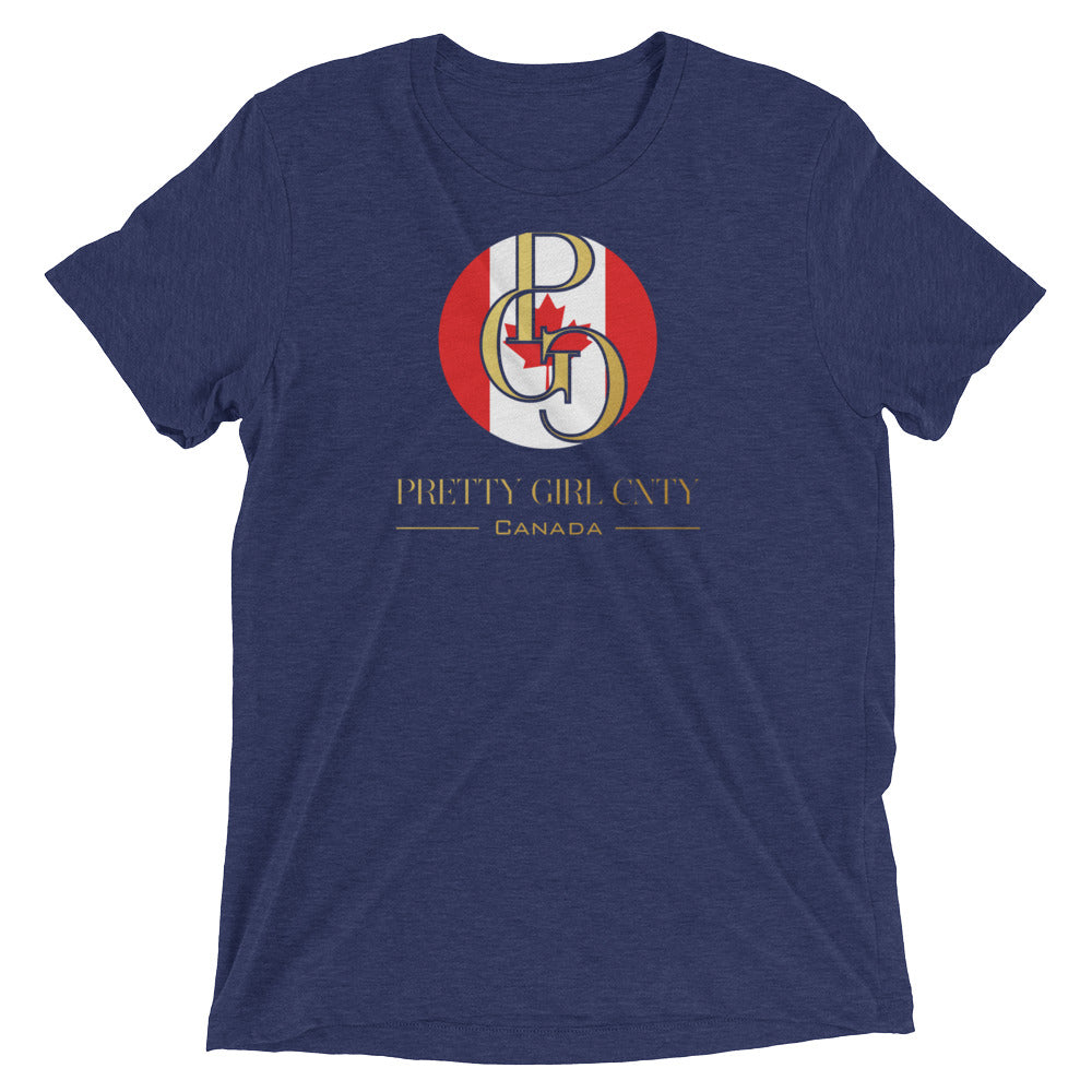 G/C Short-Sleeve Unisex Tri-Blend T-shirt Canada Gold