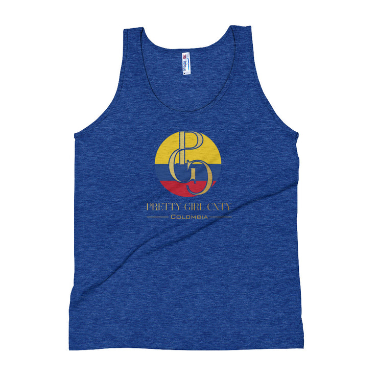 G/C Unisex Tri-Blend Tank Top Colombia Gold