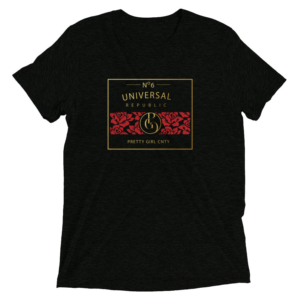 S/C Short-Sleeve Unisex Tri-Blend T-shirt Universal Gold