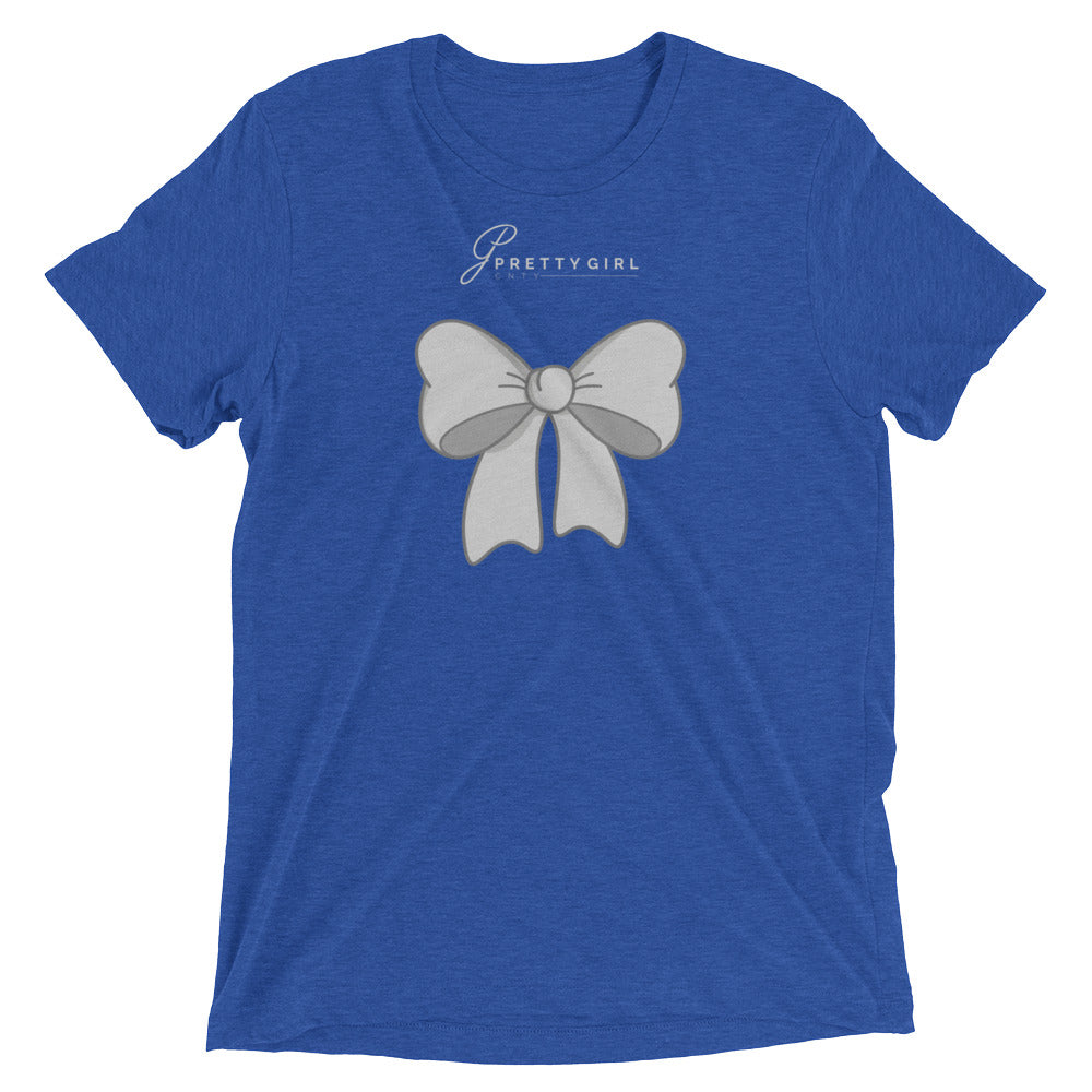 B/C Short-Sleeve Unisex Tri-Blend T-shirt Bow Light Grey