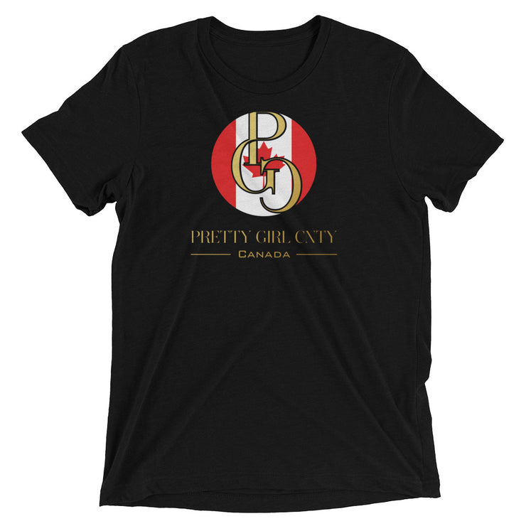 G/C Short-Sleeve Unisex Tri-Blend T-shirt Canada Gold