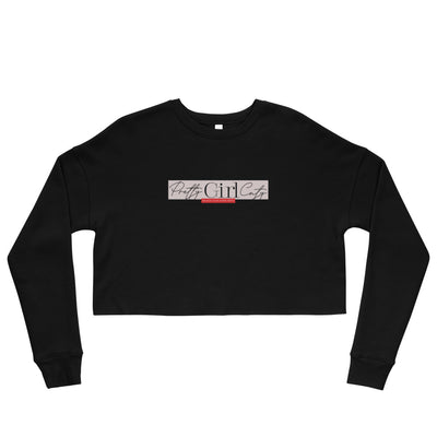 S/C Crop Sweatshirt Pretty Pink Rectangle