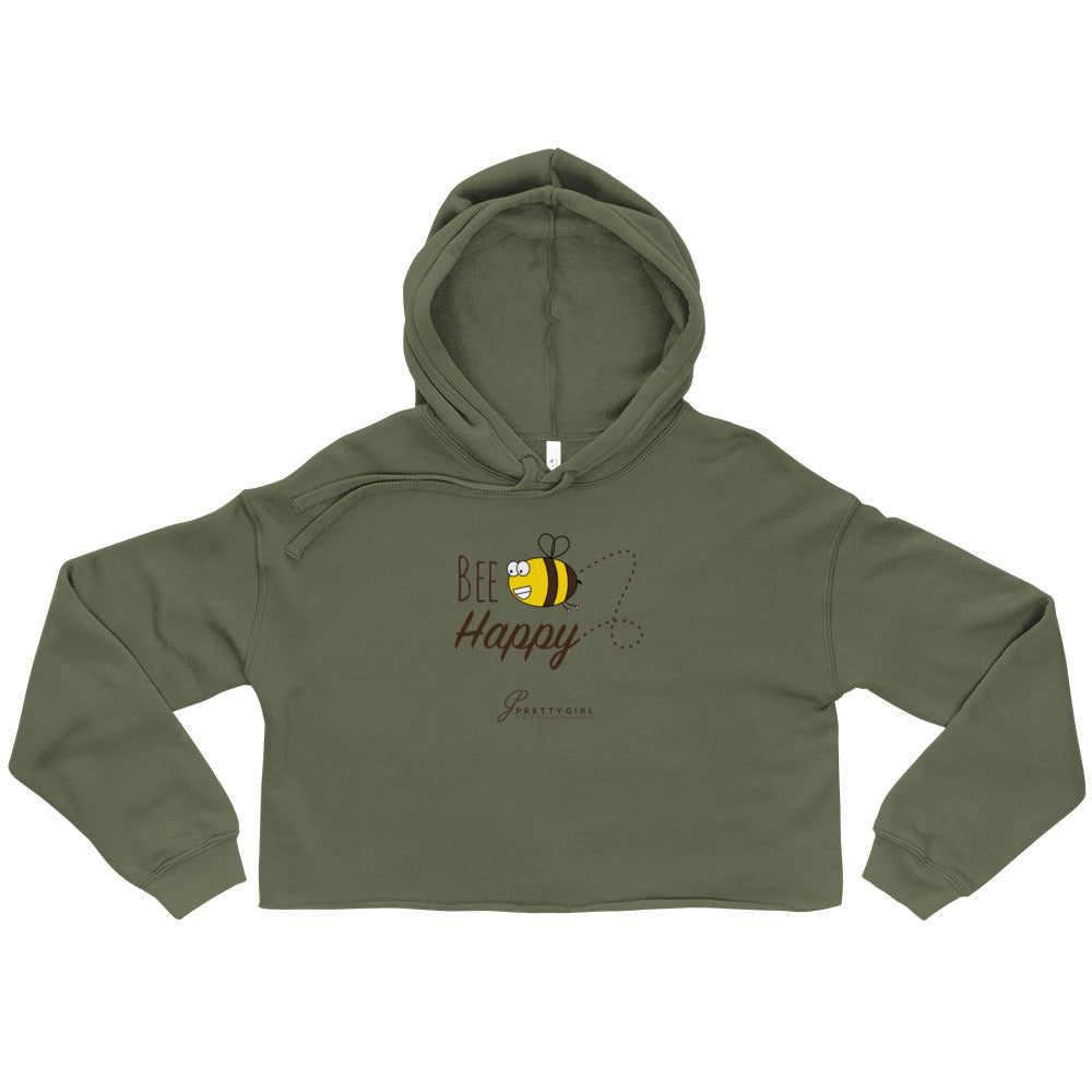 B/C Women’s Crop Hoodie Cartoon Bee