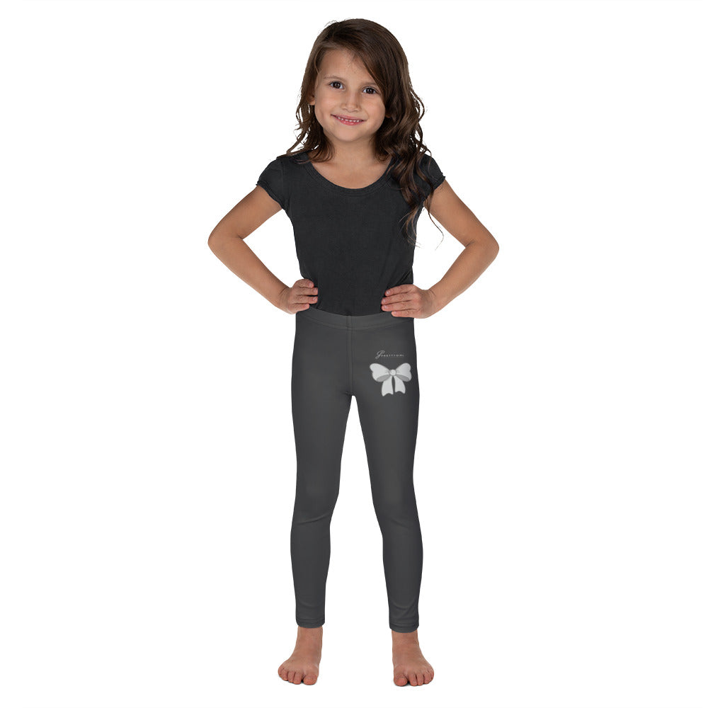 B/C Kid's Grey Leggings Bow Light Grey