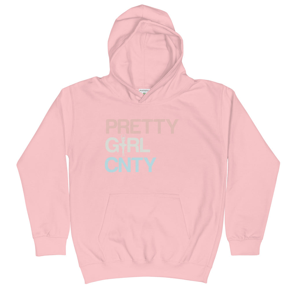 B/C Kids Hoodie Ballerina Text Multi Color