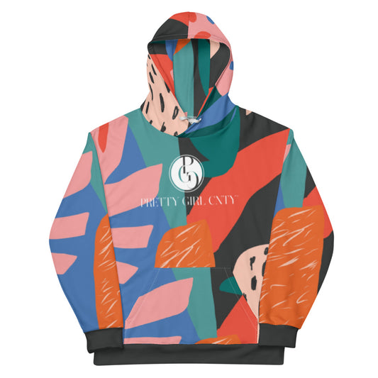 S/C Unisex Hoodie Orange Mix Signature Logo White