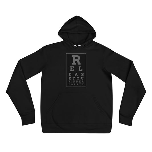 S/C Unisex Hoodie Eye Chart Black & Grey