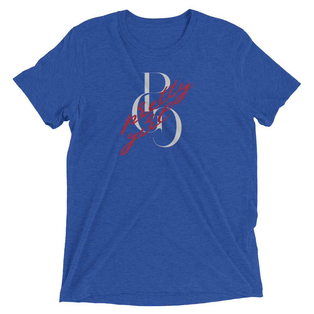 S/C Short-Sleeve Unisex Tri-Blend T-shirt Vandal Logo Silver