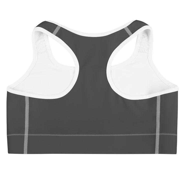 B/C Women's Grey Sports Bra Bow Light Grey