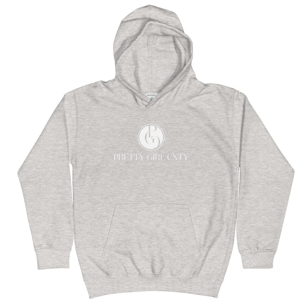 S/C Kids Hoodie Signature Logo White