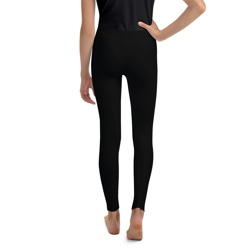 B/C Junior Black Leggings Bow Light Grey