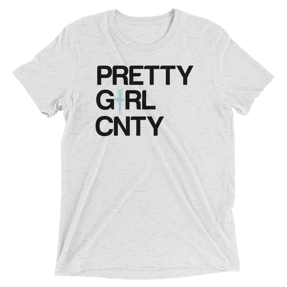B/C Short-Sleeve Unisex Tri-Blend T-shirt Ballerina Text Black