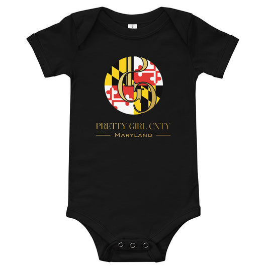 S/C Short sleeve baby bodysuit Maryland Gold