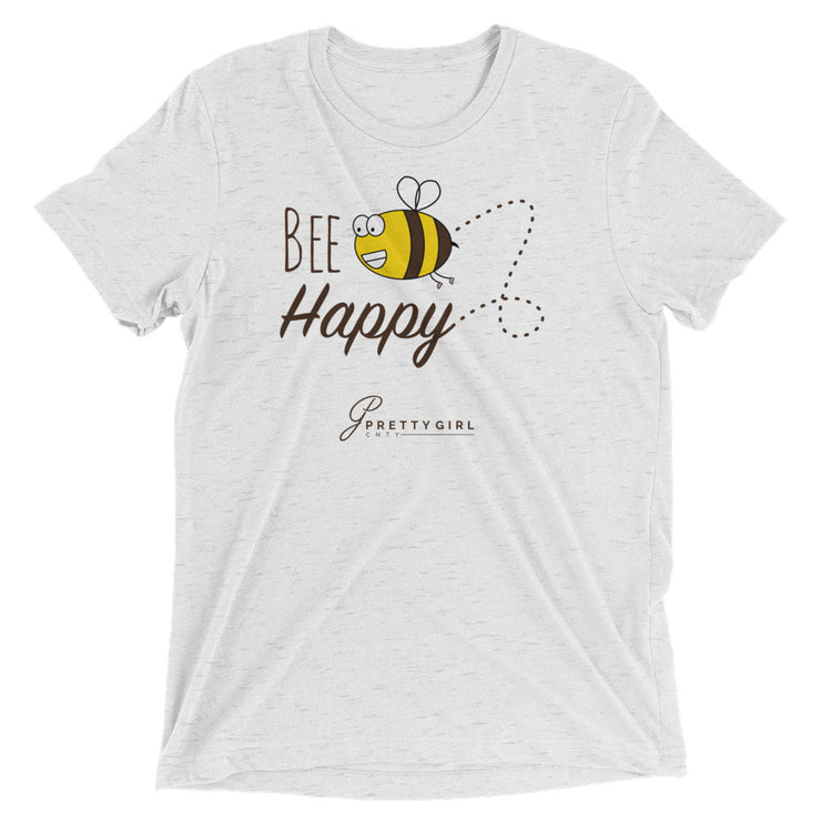 B/C Short-Sleeve Unisex Tri-Blend T-shirt Cartoon Bee