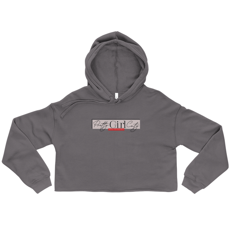 S/C Crop Hoodie Pretty Pink Rectangle