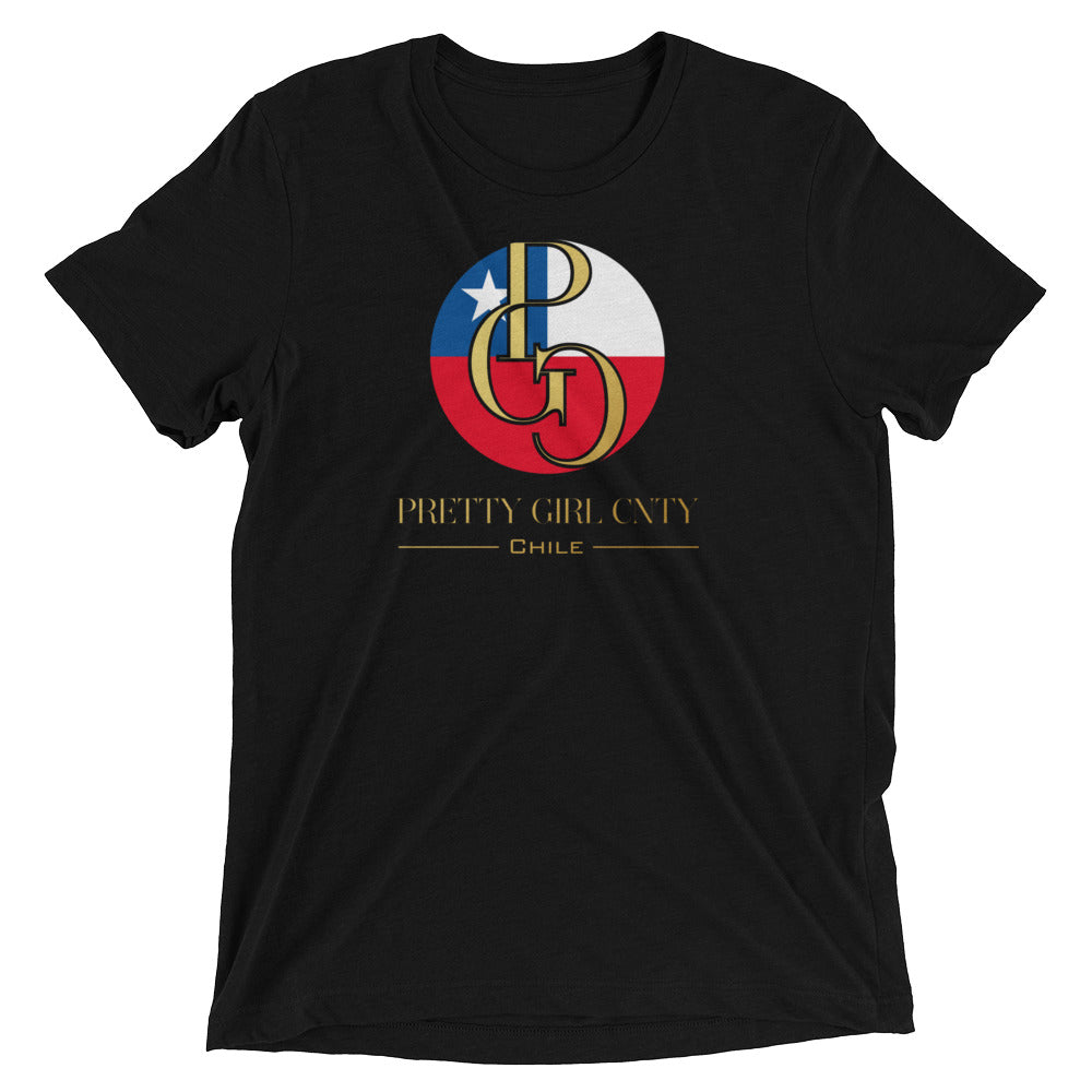 G/C Short-Sleeve Unisex Tri-Blend T-shirt Chile Gold