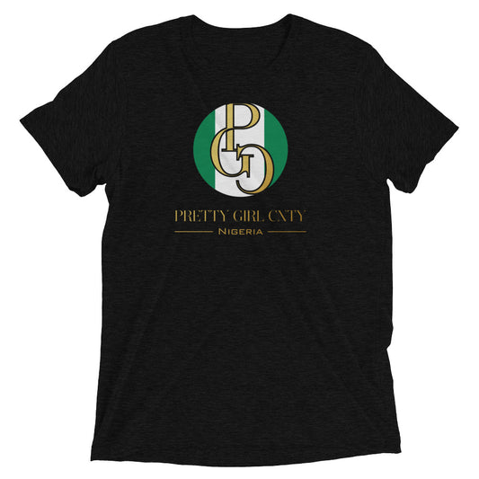 G/C Short-Sleeve Unisex Tri-Blend T-shirt Nigeria Gold