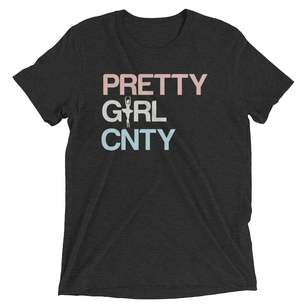 B/C Short-Sleeve Unisex Tri-Blend T-shirt Ballerina Text PWB