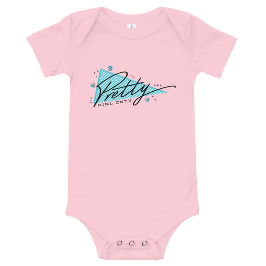 B/C Short sleeve baby bodysuit Triangle of Pretty
