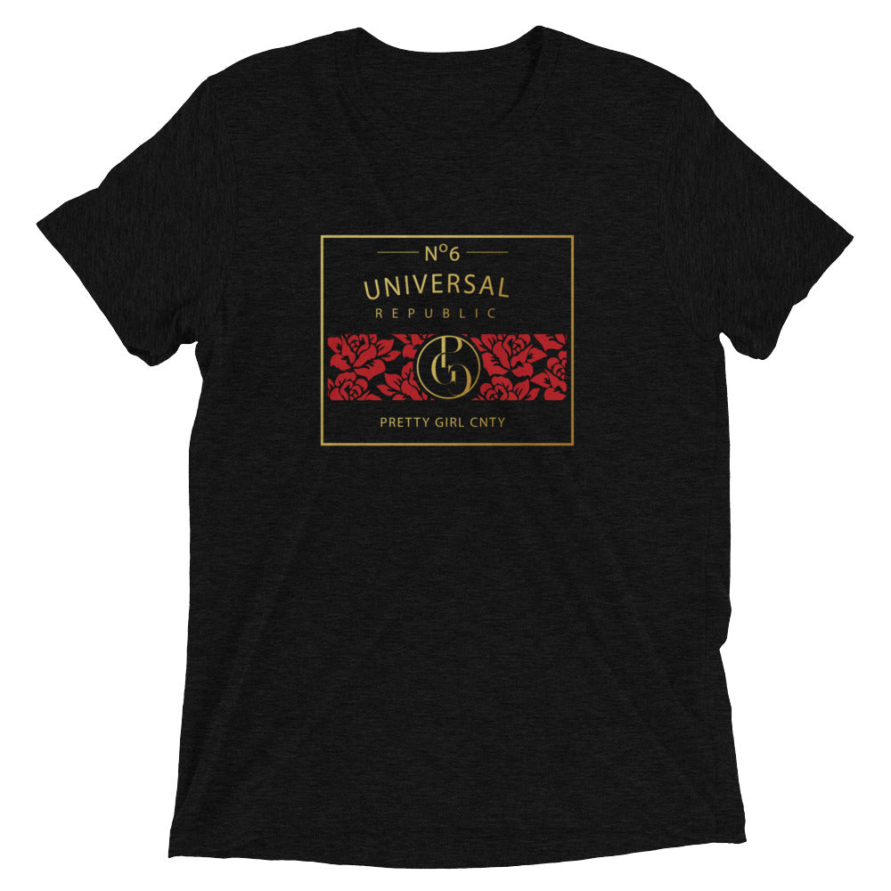 S/C Short-Sleeve Unisex Tri-Blend T-shirt Universal Gold