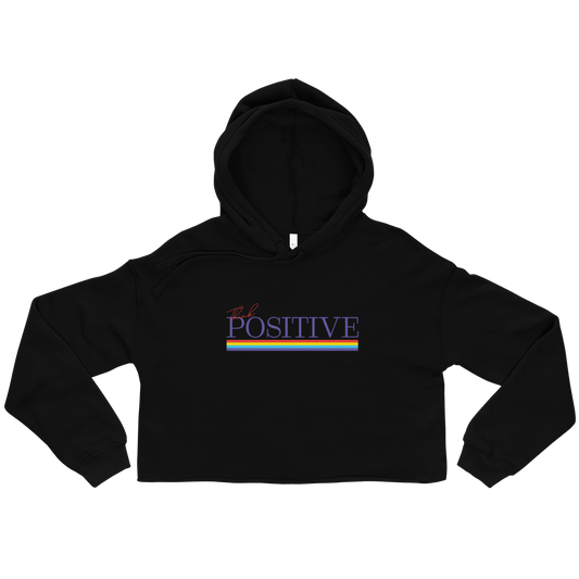S/C Crop Hoodie Think Positive