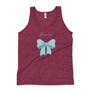 B/C Unisex Tri-Blend Tank Top Bow Light Blue