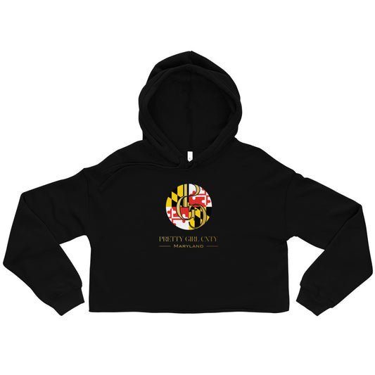 S/C Women’s Crop Hoodie Maryland Gold