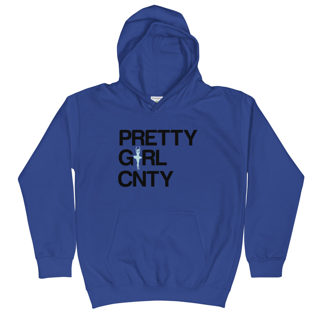 B/C Kids Hoodie Ballerina Text Black