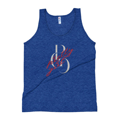 S/C Unisex Tri-Blend Tank Top Vandal Logo Silver