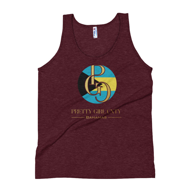 G/C Unisex Tri-Blend Tank Top Bahamas Gold