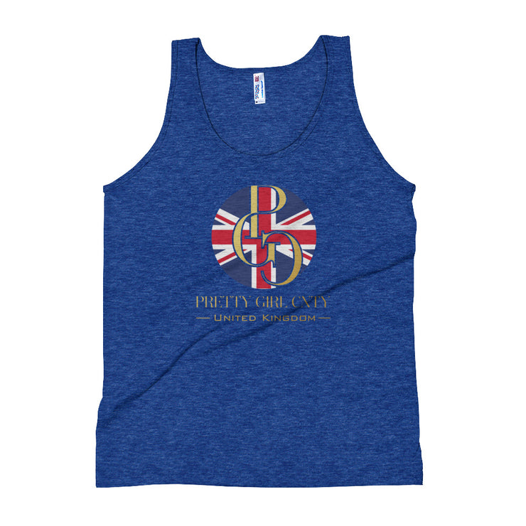 G/C Unisex Tri-Blend Tank Top U.K. Gold
