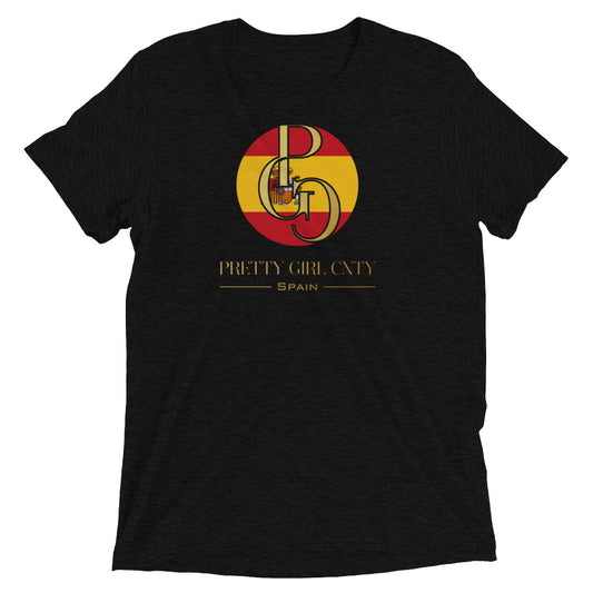 G/C Short-Sleeve Unisex Tri-Blend T-shirt Spain Gold