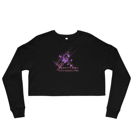 B/C Crop Sweatshirt Butterflies Rising