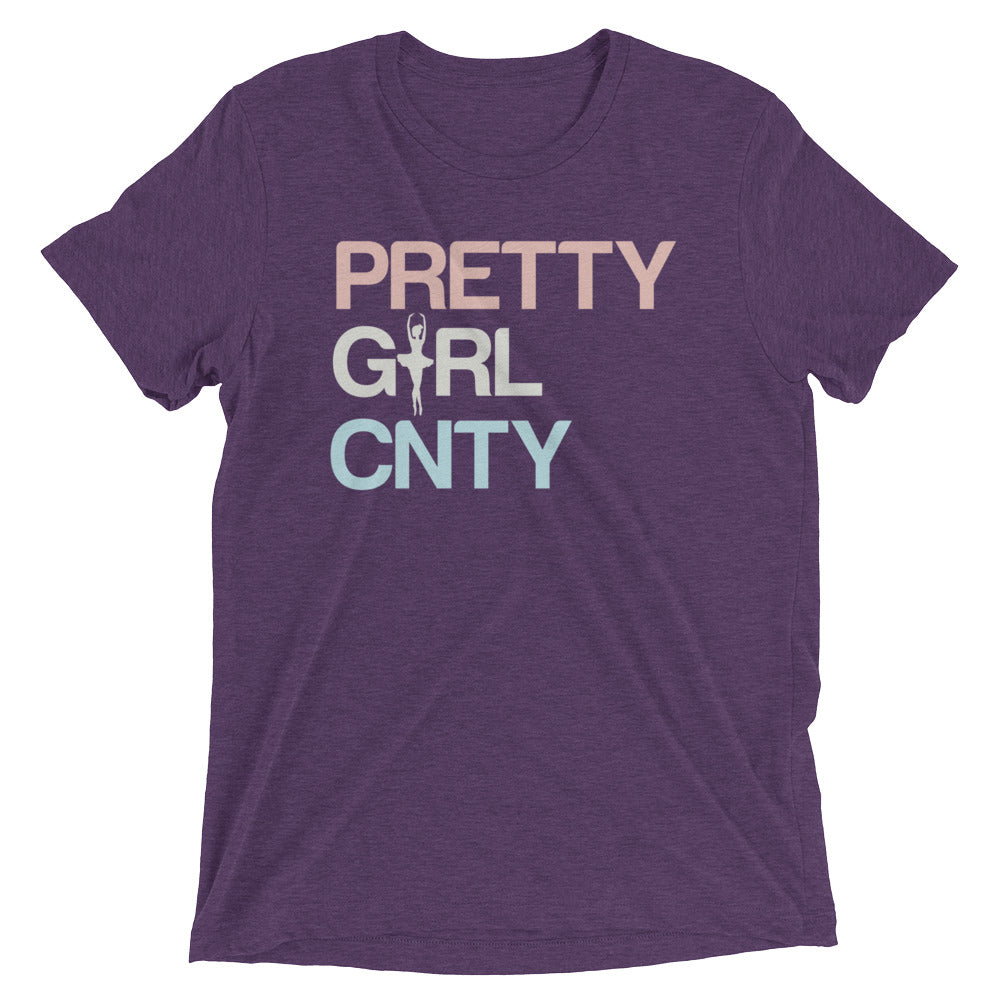 B/C Short-Sleeve Unisex Tri-Blend T-shirt Ballerina Text PWB