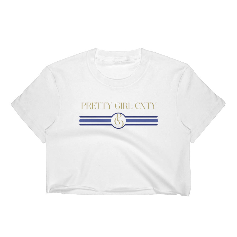 S/C Women’s Crop Tee Stripes Blue