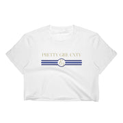 S/C Women’s Crop Tee Stripes Blue