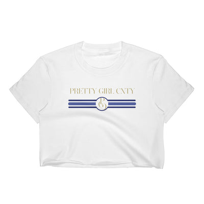 S/C Women’s Crop Tee Stripes Blue