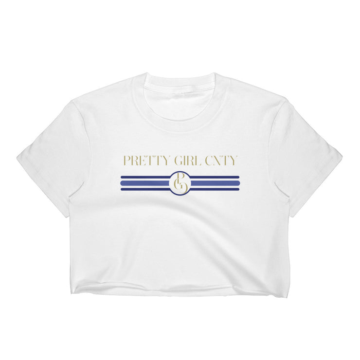 S/C Women’s Crop Tee Stripes Blue